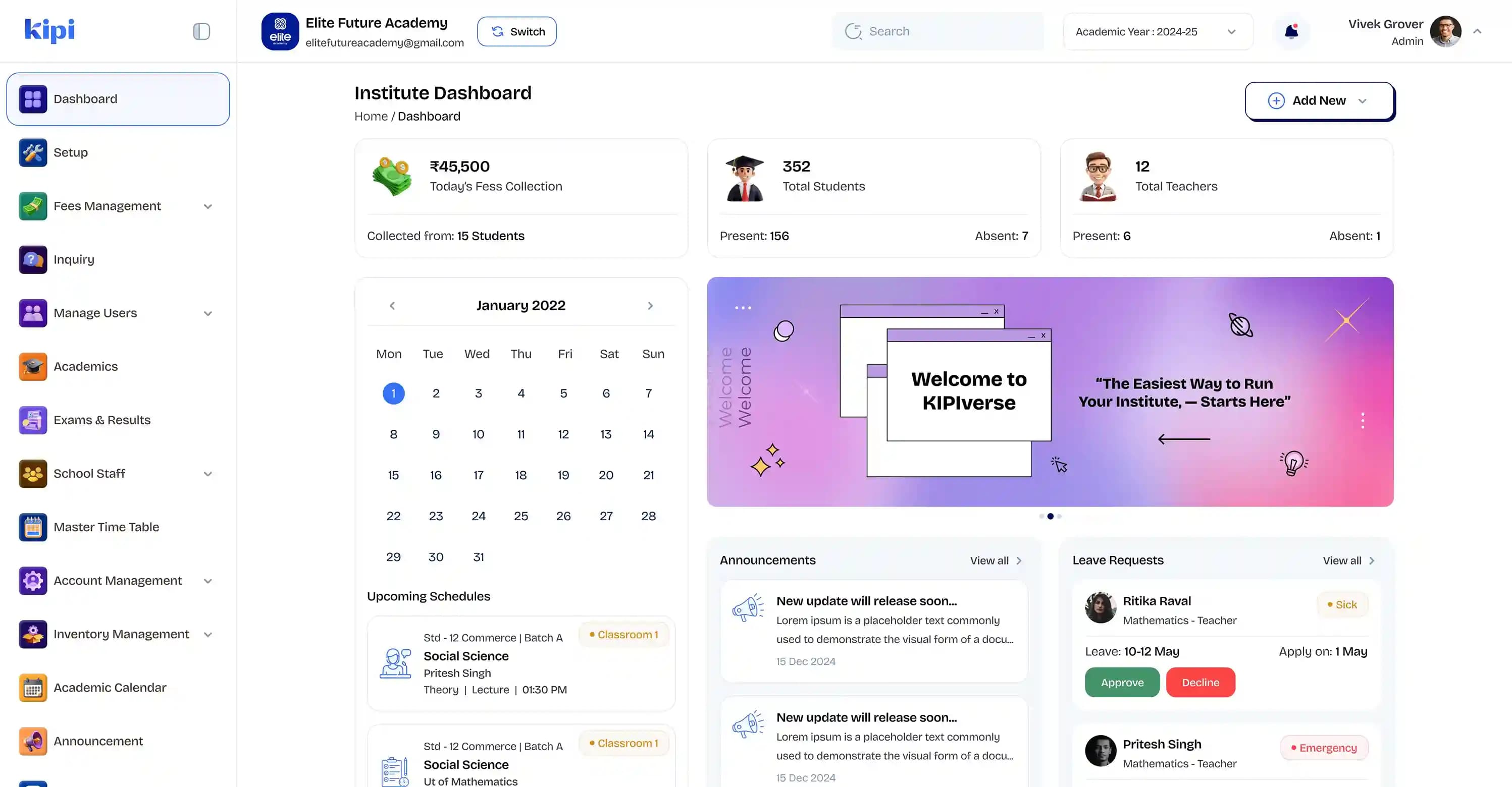 Coaching Center Portal