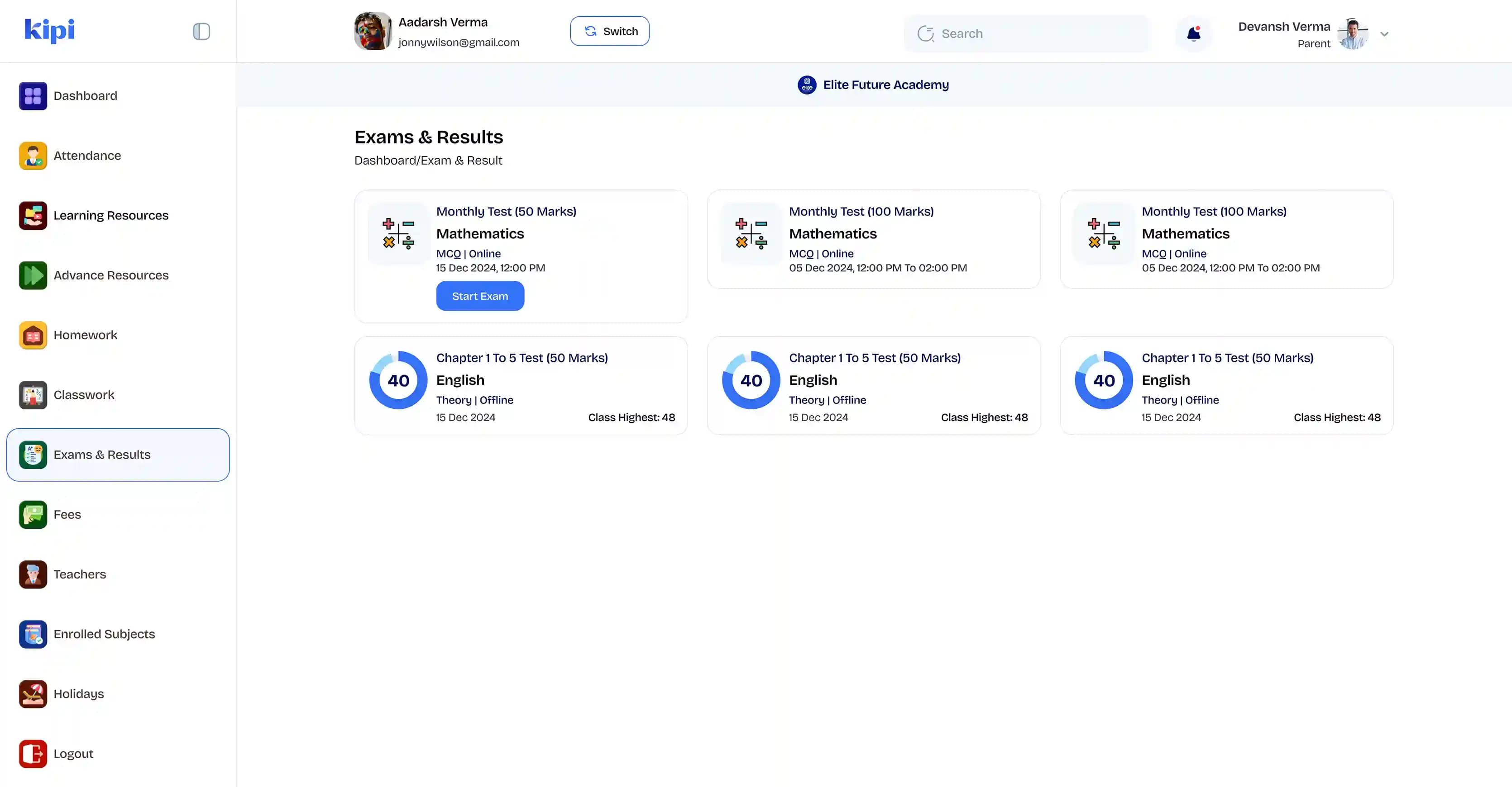 Parent Connectivity App